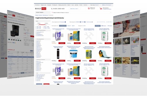 BuildPRO: строительные материалы, сантехника, электроинструмент. Готовый интернет магазин